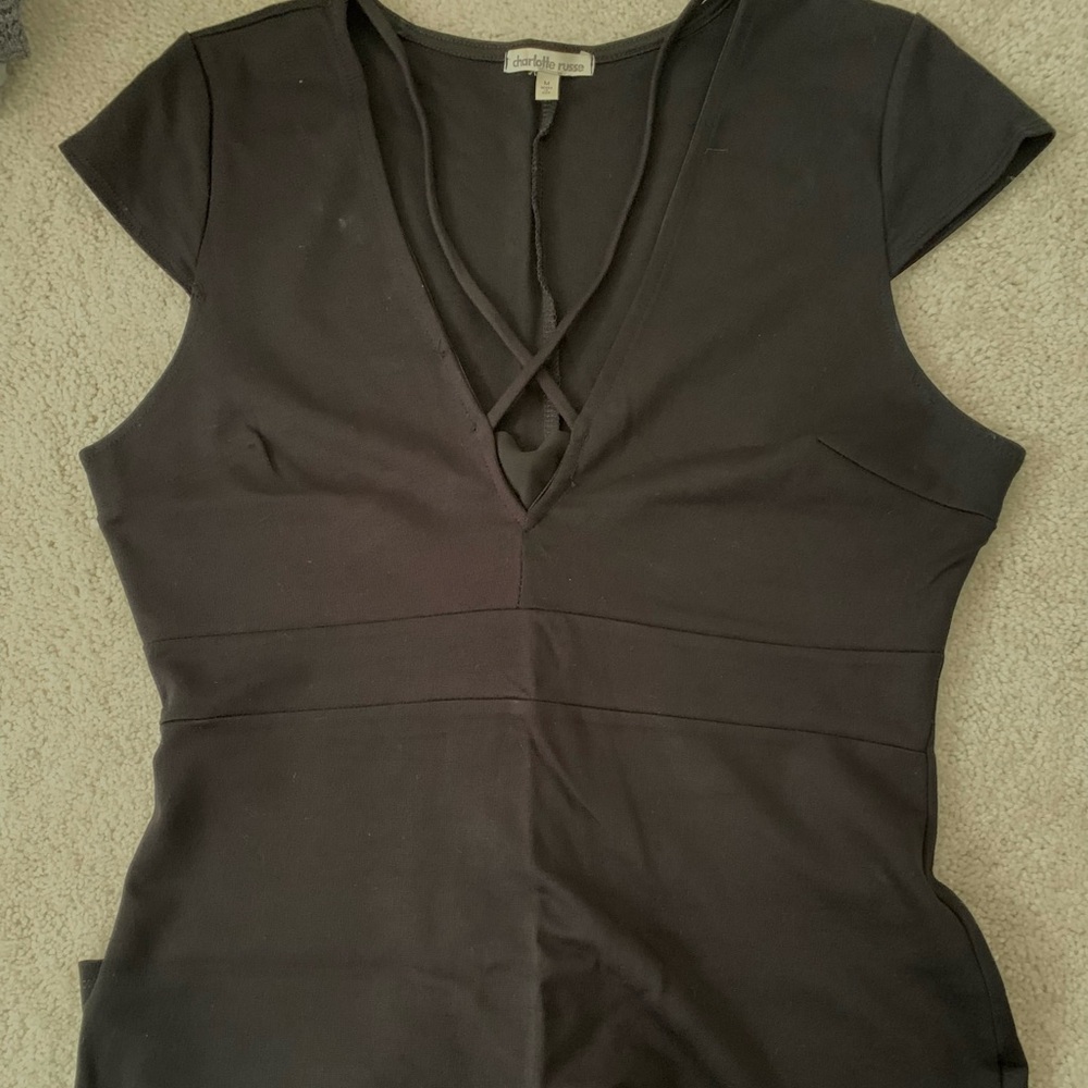 Charlotte Russe black bodycon dress